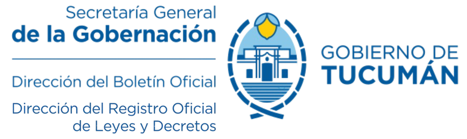 Secretaría General de la Gobernación · Dirección del Boletín Oficial · Gobierno de Tucumán